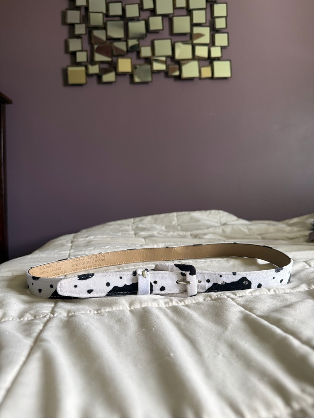 Urban Outfitters Cow Print Belt